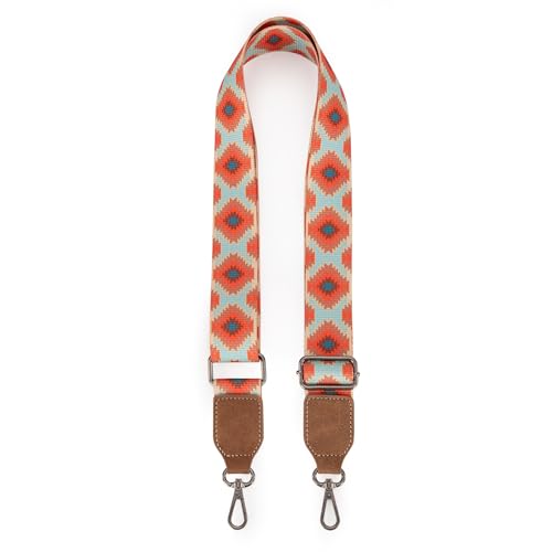 Wrangler Aztec Crossbody Bags for Women Southwestern Print Canvas Shoulder Purse with Distressed Look and Adjustable Strap4