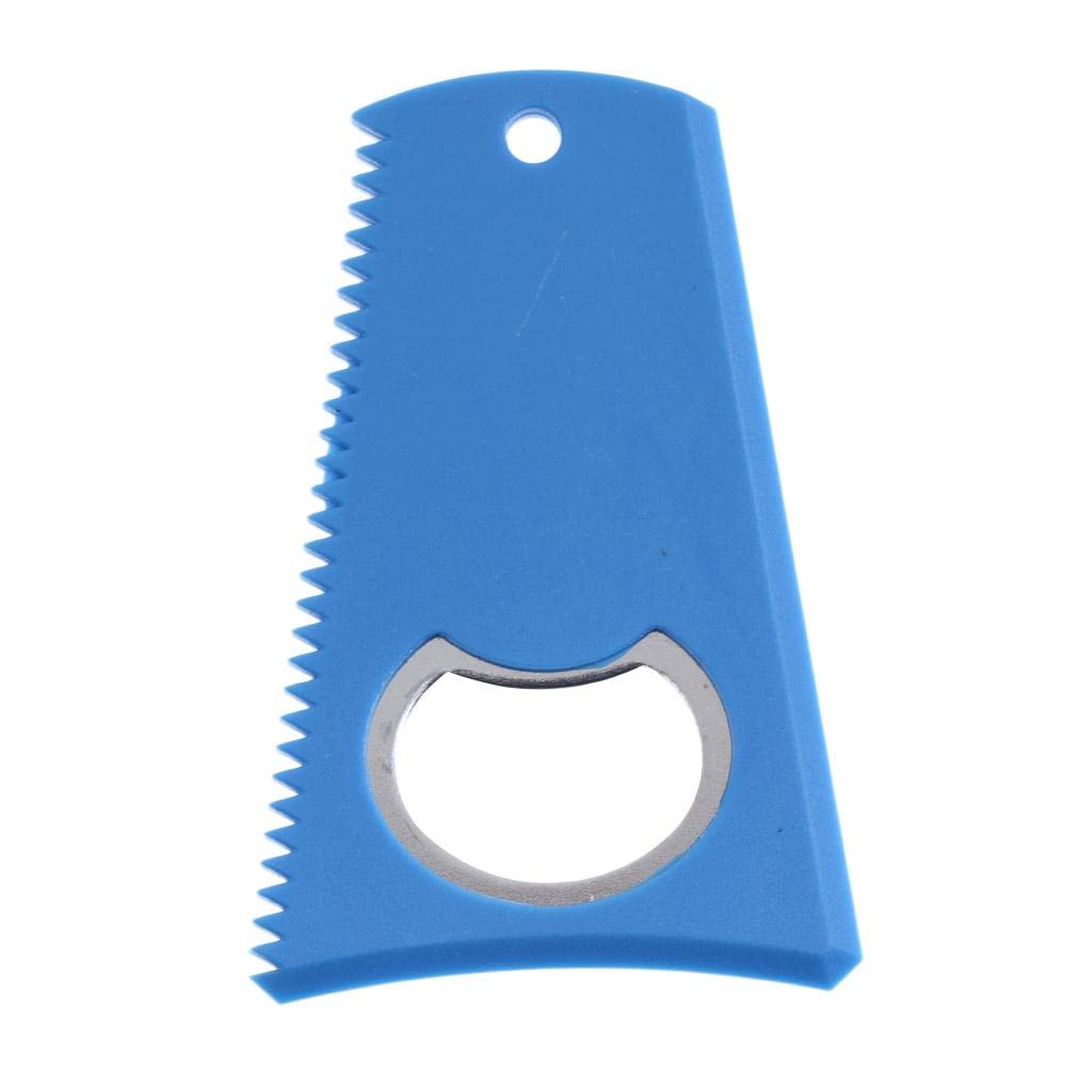 SM SunniMix Removedor de Peine Y Raspador de Cera para Surf de Tabla de Surf de 8 X 5,2 Cm - Versatilidad de 3 Lados - Azul