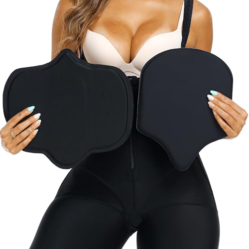 PAZ WEAN 2 Piece Lipo Board And Foams Set Ab Back Board Post Surgery Liposuction 360 Faja Board Flattening Tummy Tuck BBL Abdominal Compression Foam Board Lipo Recovery