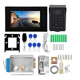Sistema de Intercomunicador de Video, Tarjeta de Teclado Táctil de 7 Pulgadas, Control Remoto, Videoportero con...