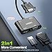 ONTEN VGA to HDMI VGA Adapter, VGA Splitter 1 VGA in HDMI VGA 2 Out, VGA to HDMI VGA Adapter for Computer, Desktop, Laptop, PC, Monitor, Projector Work Need Power
