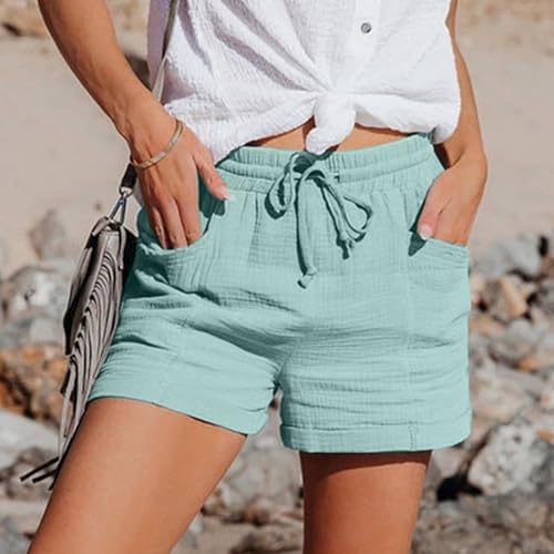 Short décontracté ample sport fluide taille haute jambe droite - 2