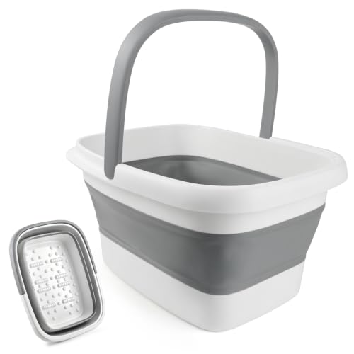 Collapsible Foot Bath Soak Tub, 15L Foot Soaking Tub Feet Massager