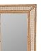 Handmade Rattan Rectangle Wall Mirror, Boho Vintage Style, Cane Frame (50x75cm)