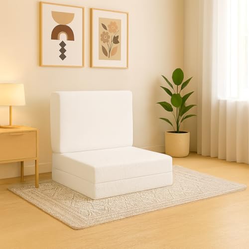 3 Fold Folding Mattress 180 x 90 x 11 cm – Portable Floor Foam Mattress Made in UAE, Foldable Guest Bed with Washable Cover for Travel, Camping, Kids & Adults