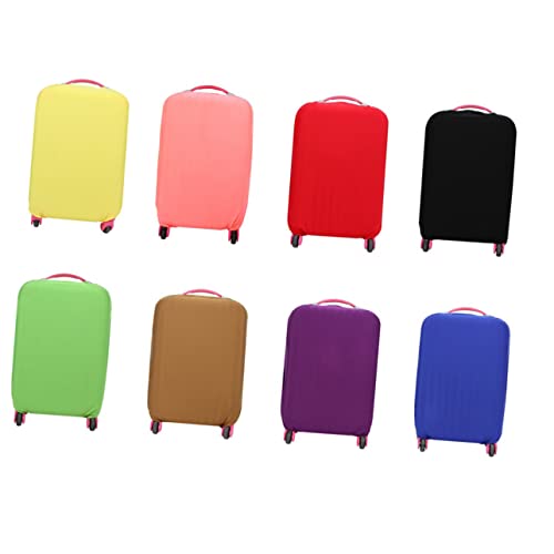 Elastic Luggage Cover for Suitcases Coffee Color Protective Bag Stretchable Washable -scratch Suitcase Protector for Travel3