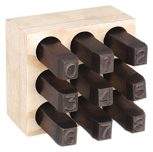 Young Bros. Stamp Works Reversed Number Set, 1/4