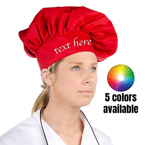 Personalized embroidered Chef Hat Custom Name - Size - Color - Font