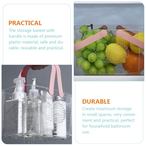 Panier de portable en plastique avec poignée ergonomique pour ranger le linge - 7