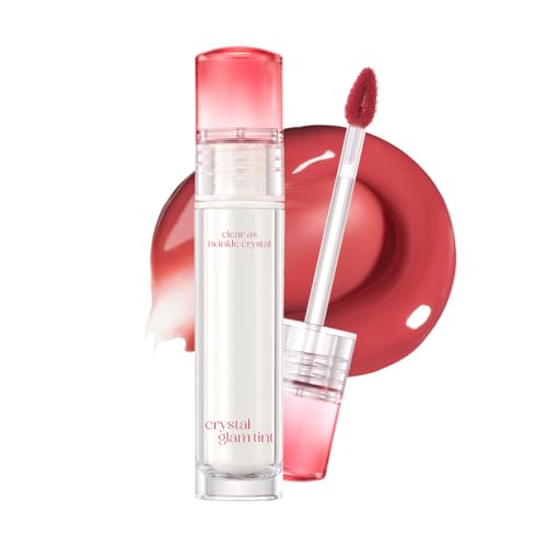 CLIO Crystal Glam Tint, Glossy Lip Tint with Glass-Like Shine, Lightweight Buildable Lip Stain,...