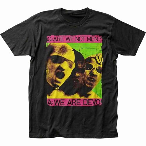 Photo de Devo We are Devo T Shirt Mens Rock N Roll Band Music Tee Unisex 100% Cotton Short-Sleeve T-Shirts Black L