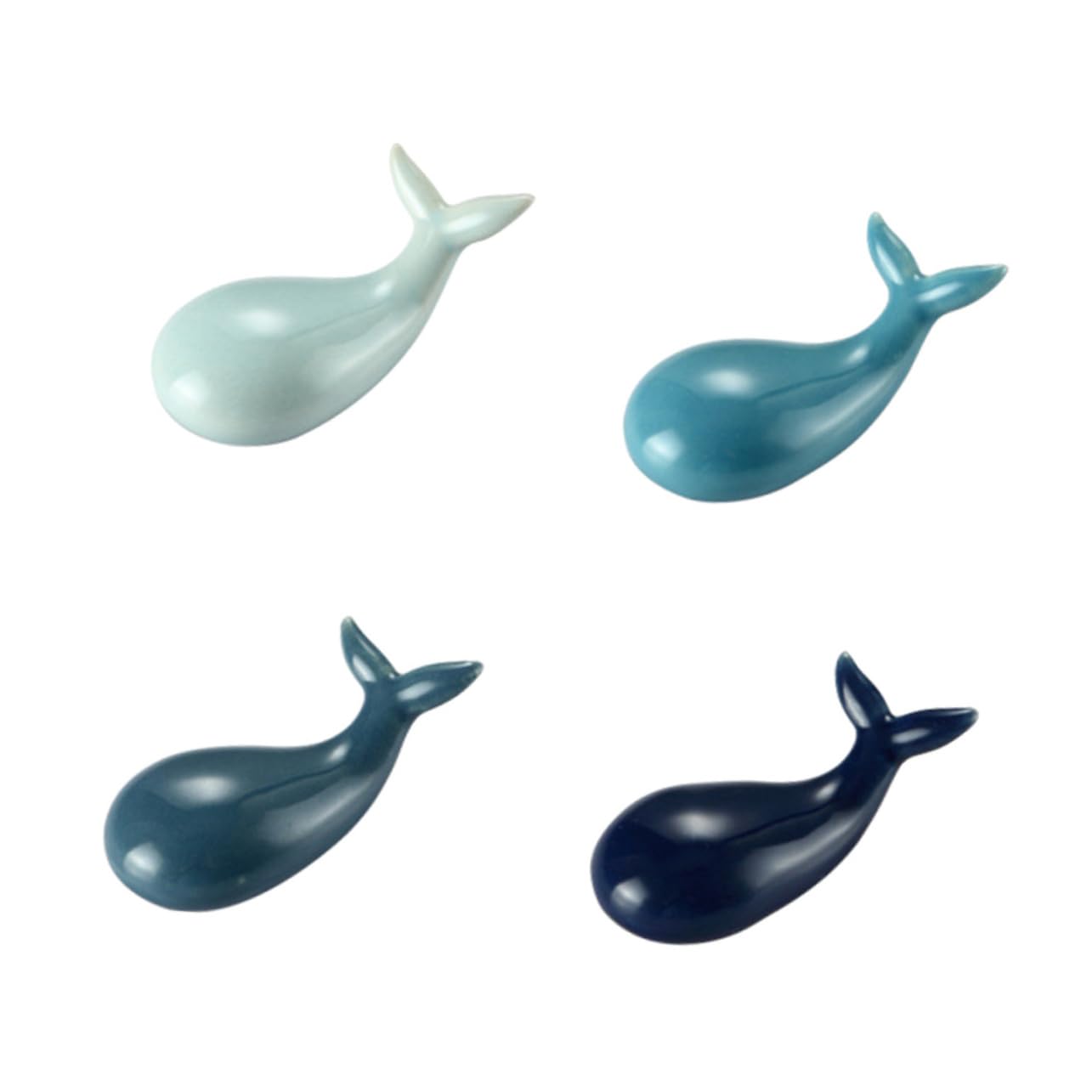 Amosfun 12 Pcs Porte-Baguettes en Porcelaine Cuillère Reste Cuillère Fourchette Porte-Couverts Porte-Ustensile Baguettes Porte-Argenterie Baguettes Reste Rack Porte-Cutie Baleine