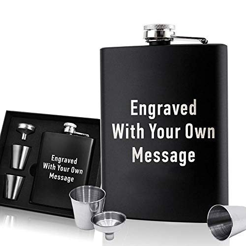 Engraved Stainless Steel Flask
