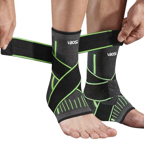 Dalephoric 2 Stück Sprunggelenkbandage, Einstellbares Knöchelbandage, Bandage Fußgelenk für Herren Damen, Fußbandage für Plantarfasziitis, für Plantarfasziitis, Verstauchung, für Beide Füße (L) Dalephoric 2 Stück Sprunggelenkbandage, Einstellbares Knöchelbandage, Bandage Fußgelenk für Herren Damen, Fußbandage für Plantarfasziitis, für Plantarfasziitis, Verstauchung, für Beide Füße (L)