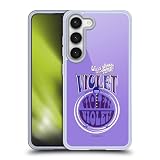 Head Case Designs Licenciado Oficialmente Willy Wonka and The Chocolate Factory Violeta Beauregarde Gráficos Caso Funda de Gel Suave Compatible con Samsung Galaxy S23 5G