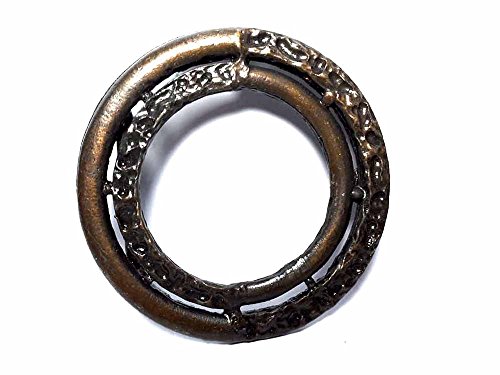 Hebilla para cinturón 4 cm antialérgica de bronce e infinito redondo contra desgaste