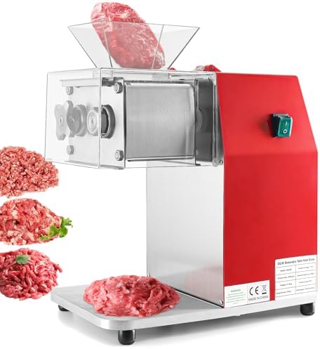 ARLUMA Meat Cutter Machine,850W Commercial Meat Slicer,Stainless Steel Electric Meat Slicer Machine for Home Kitchen,Restaurant,Supermarket (5MM)