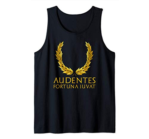 Audentes Fortuna Iuvat - Classical Latin Motivational Quote Camiseta sin Mangas