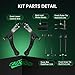 AUQDD 10Pc Front End Suspension Kit Fit For 2004-2009 To-yota Prius, 2 Lower Control Arm w/Ball Joint 2 Sway Bar Link 4 Outer Inner Tie Rod End (# CMS861128 K640960 K80230 EV80304 ES80302 ES80303)