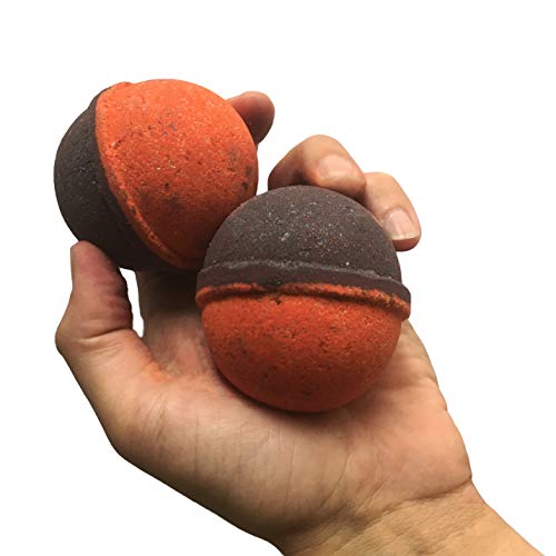 Tub O Ketchup Bath Bombs - Funny Ketchup Colored Bath Balls For Men - Xl Black Cherry Bath Fizzers, Handcrafted, Made In America, 2 Count #TOP5