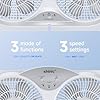 shinic 9 Quiet Window Fan with Remote Control - 2026 Upgraded, 3-Speed Reversible Airflow, Includes Removable Bug Screen, Dust Cover & Foam Sealing Tape, Expandable Panels 24-37, ETL Listed