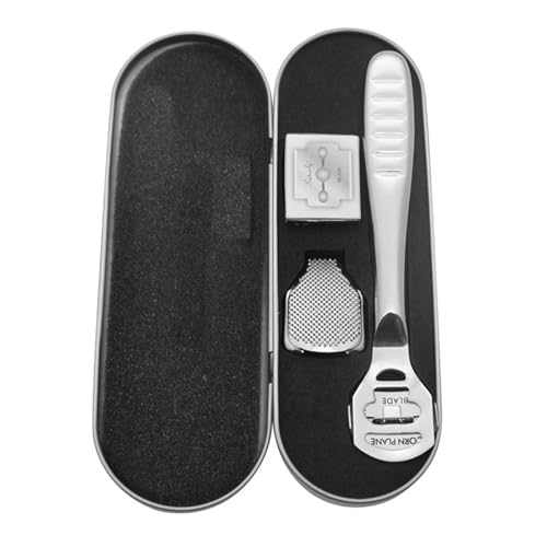 Premium Stainless Steel Foot File Kit - Effective Pedicure Tool for Removing Dry Skin Cracked Heels & Calluses | Wet & Dry Use | Durable Pedicure Kit for Smooth Feet