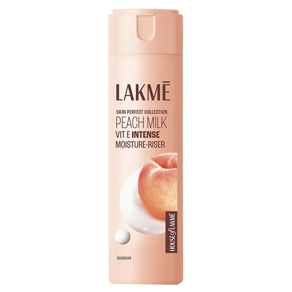 Lakmé Peach Milk Intense Moisturiser with 2% Pro Ceramide | 24hr Deep Hydration for Strong Skin Barrier Repair & Glowing Skin | Lightweight, For Dry, Normal/Oily & Sensitive 120 ml