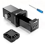 Hitch Receiver Safe Key Lock Box for 2-Inch Trailer Hitches - Heavy-Duty Metal Hidden...