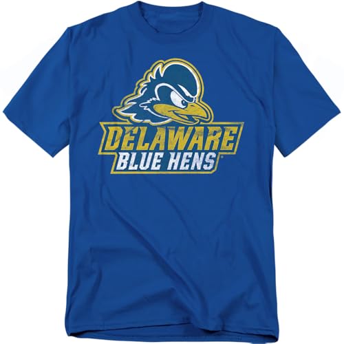 University of Delaware Official Primary Logo Unisex Adult T-Shirt, University of Delaware, X-Large