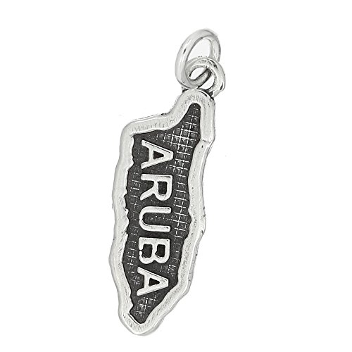 LGU Sterling Silver Oxidized Traditional Textured Resort Island Country Charm (Aruba)