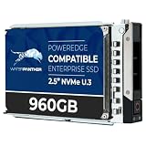 Water Panther 960GB PCIe NVMe U.3 2.5' SSD for Dell PowerEdge Servers | Enterprise Solid State Drive in 14G Tray Compatible Servers Like: R440 R640 R740XD R840 R940 R7525 R650 R750 (Renewed)