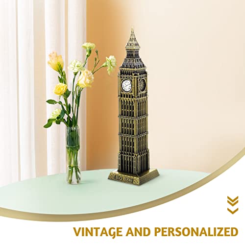 MAGICLULU Big Ben Model 7.08In London Clock Tower Building Sculpture Alloy Ornament for Home Decoration Wedding Party Table Accent by MAGICLULU - Image 5