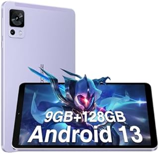 DOOGEE T20 Mini Tablet 8.4 inch, 2.3K Tablet 9GB(4+5) RAM, 128GB ROM 1TB TF, 5060mAh Battery, 1.6 GHz 8 Core Android Tablet, 13 MP + 5 MP Camera, Android 13, TÜV & 2.4/5GHz & GPS Tablet, Purple
