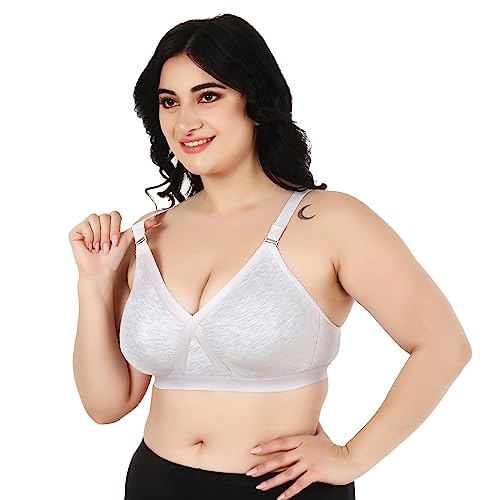 Image of Cotton Minimizer Full Coverage Bra for Heavy Bust Seamless Non Padded