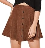 Coupe taille haute : la coupe trapèze taille haute crée une silhouette flatteuse avec un excellent tombé. La longueur midi offre un équilibre parfait, adapté aux occasions décontractées et semi-formelles. La fermeture éclair latérale dissimulée assure une esthétique sans couture tout en offrant un confort optimal.