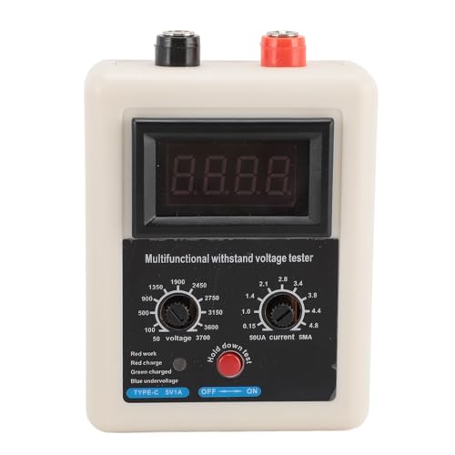 Focket Probador de Transistores IGBT, Capacidad de Voltaje de Tiristor MOS MOS Tester de Voltaje de Resistencia con de Salida Ajustable para el Transistor Diodo Tubo IGBT (Luz roja)