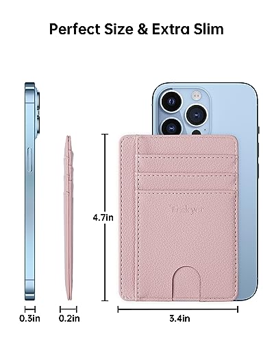 Image of Teskyer Slim Minimalist Wallet for Men, RFID Front Pocket Card Holder | Ultra Slim Front Pocket Design, 8 Card Slots, RFID Protection, Smooth Faux Leather for Everyday Carry