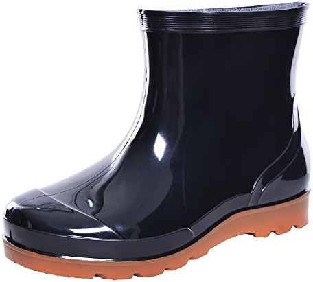 JACKY LUYI Men Rain Boots Waterproof Rubber Washing Work Boots