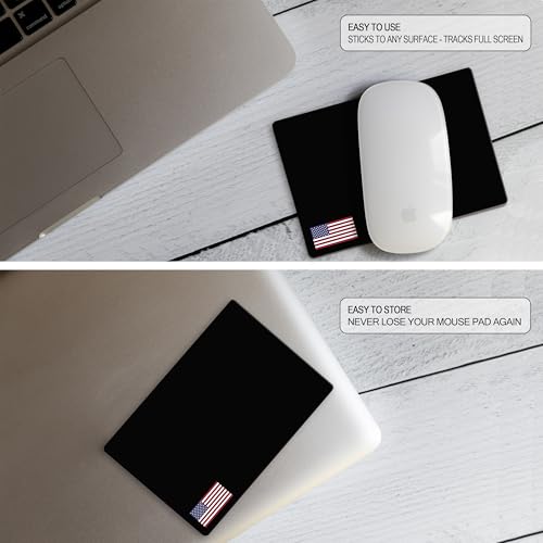Tapis de souris portable adhésif toutes surfaces avec kit nettoyage écran - 4