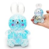 ZTATU Animal Squishy Toys for Kids (1PCS) Bunny Sensory Stress Balls for Adults, Squishy Sugar Ball Stress Relief Toy Party Favors Goodie Bags Stuffers, Easter Basket Stuffers (Blue)