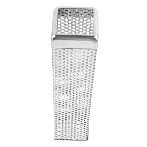 TINEASUR Caja De Ahumado De Acero Inoxidable Para Carne y Pescado Accesorios Para Parrilla Uso Barbacoas Al Aire Astillas De Madera