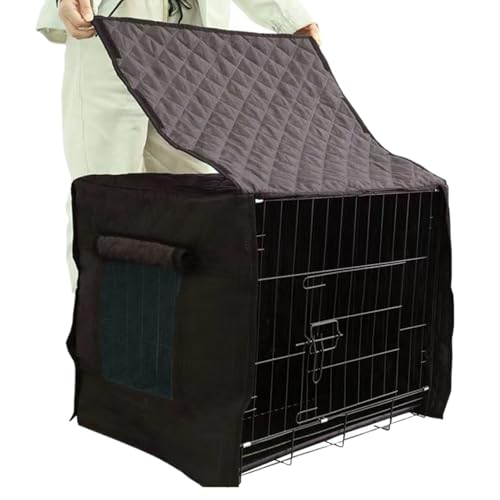 Grande housse de cage pour chien anti-vent et antigel avec isolation renforcée