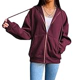hip hop winterjacken Eigenschaften: Kordelzug Hoodie, Reißverschluss vorne, Langarm, 2 Seitentaschen, Relaxed Fit, Classic Solid Color, macht Sie modisch und bequem.