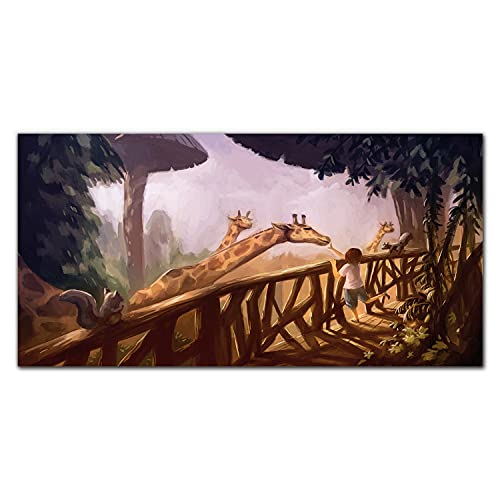 Tableau Écureuil de la girafe Coloray 100x50cm pour une décoration murale moderne