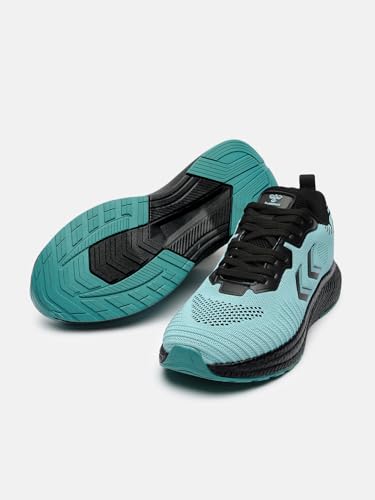 Image of hummel NOVARE Lace Up Sports Shoes for Men with Lightweight Hyper Burst TPR Sole Comfortable Breathable and Slip Resistant Ideal for Running Walking Gym Trekking Hiking