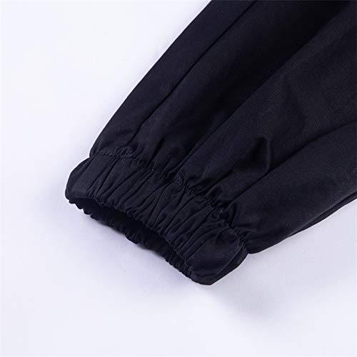 Black Cargo Pants Women High Waist Gothic Clothes For Women Techwear Pants Emo Goth Clothes For Women Baggy Pants Women Plus Size Cargo Pants For Women #TOP6