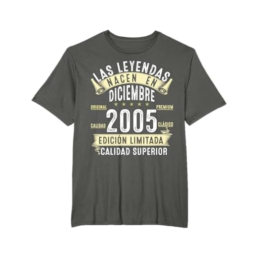 18 Años Cumpleaños Las Leyendas nacen en diciembre de 2005 Camiseta