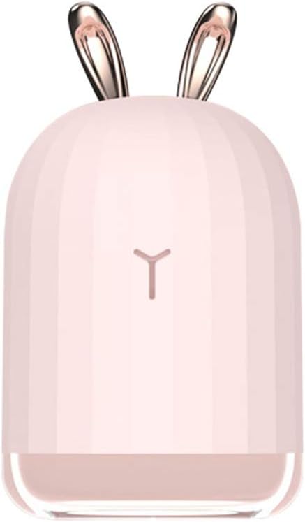 Home Use Air Humidifier with Deer Horn/Rabbit Ear Aroma Essential Oil Diffuser Pink
