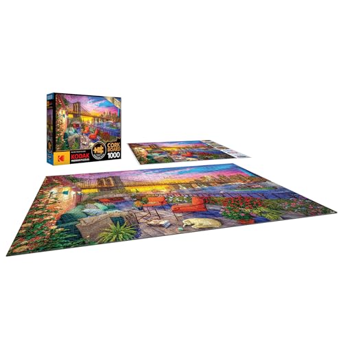 Roseart 8720ZZJ Kodak Premium Cork - Manhattan Balcony Sunset - 1000 Piece Jigsaw Puzzle thumb #2