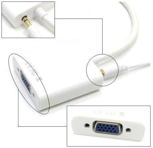 Alfais 4548 HDMI to VGA Dönüştürücü Adaptör Kablosu (Ses Destekli) - Görsel 4